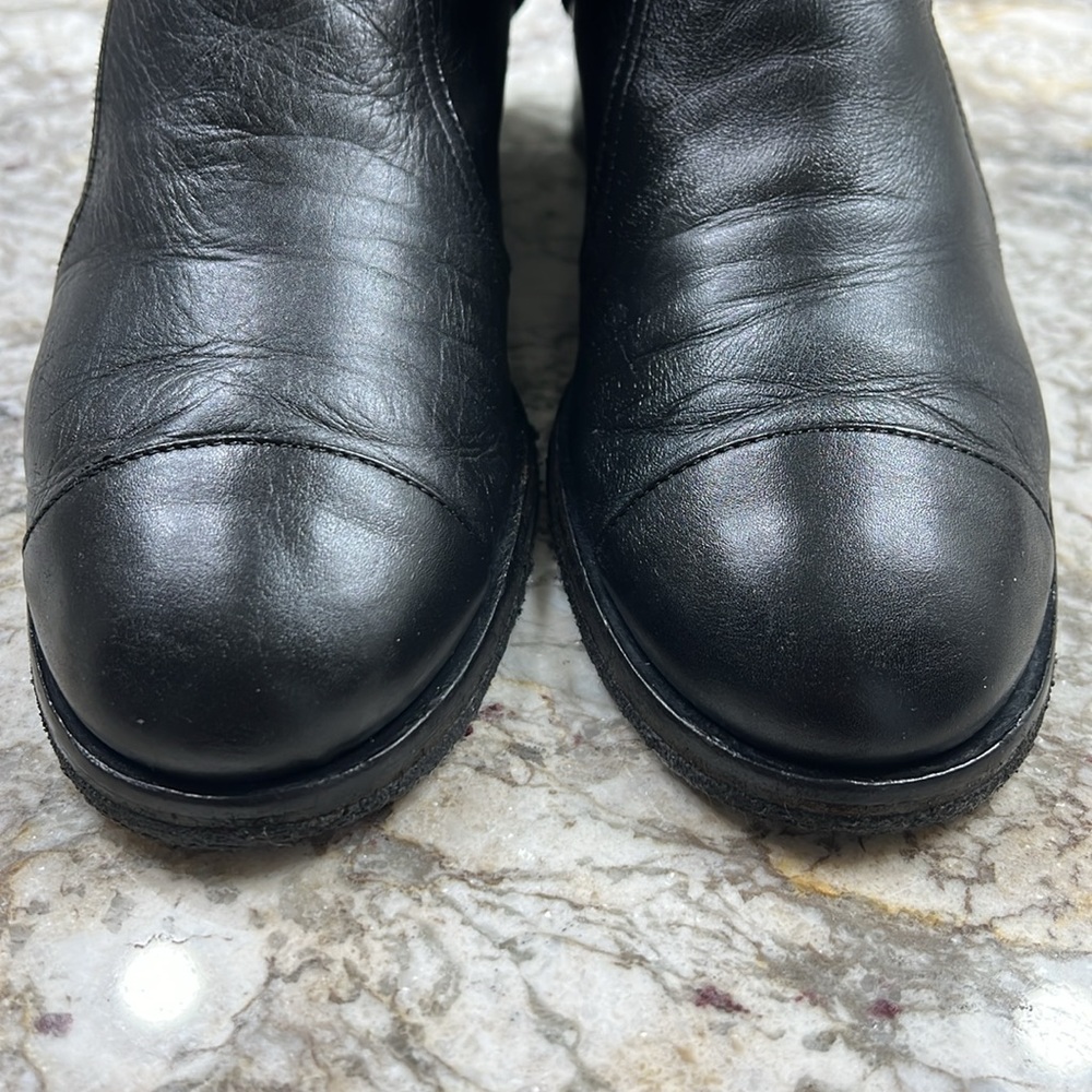 CHANEL   Black Leather Women's Boots - Picture 14 of 17